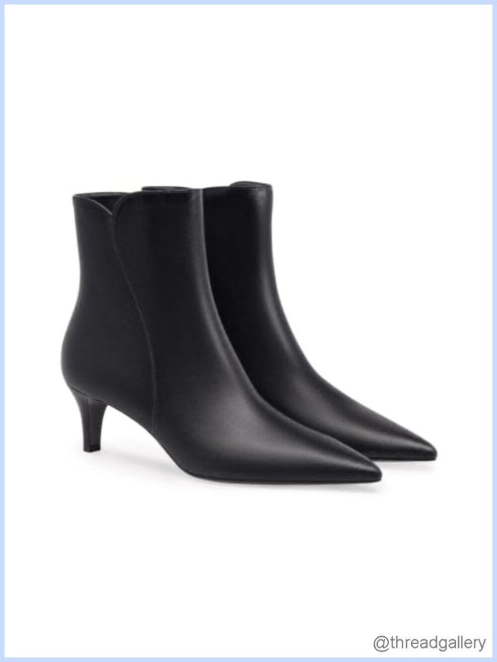 Faux Suede Ankle Boots Kitten Heel Pointed Toe Zip Dress Booties